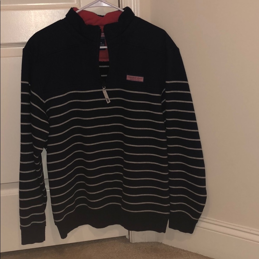 Vineyard Vines Shep Shirt Navy/Grey mens medium